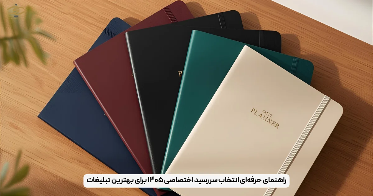 راهنمای حرفه‌ای انتخاب سررسید اختصاصی ۱۴۰۵ برای بهترین تبلیغات