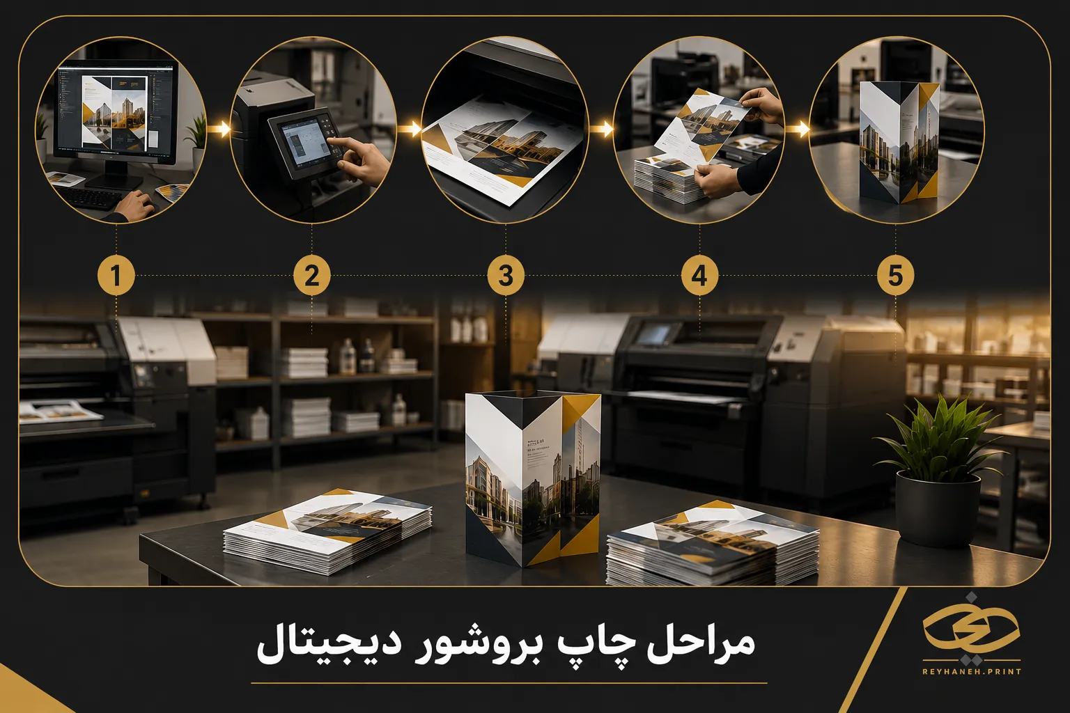 مراحل چاپ بروشور دیجیتال