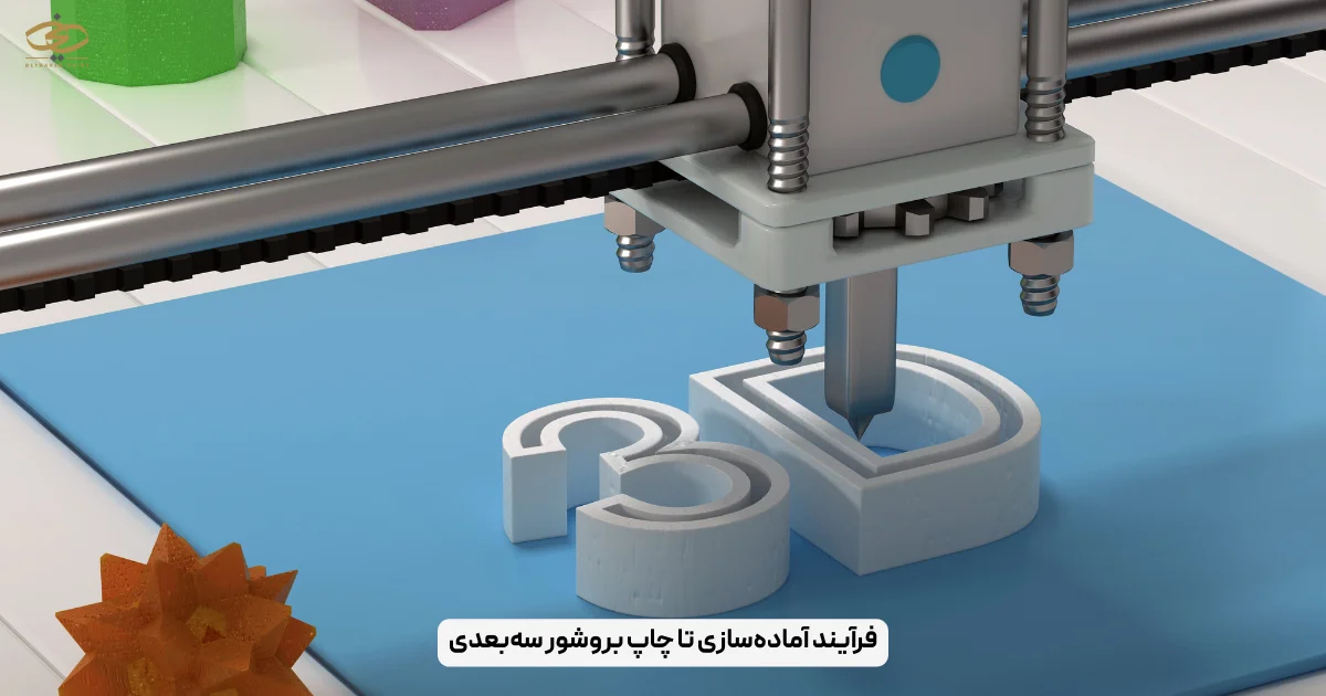 فرآیند آماده‌سازی تا چاپ بروشور سه‌بعدی