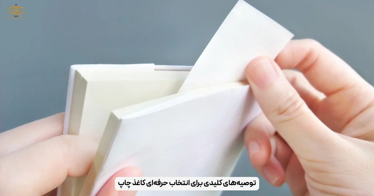 توصیه‌های کلیدی برای انتخاب حرفه‌ای کاغذ چاپ