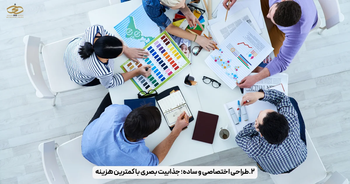 ۲.طراحی اختصاصی و ساده؛ جذابیت بصری با کمترین هزینه