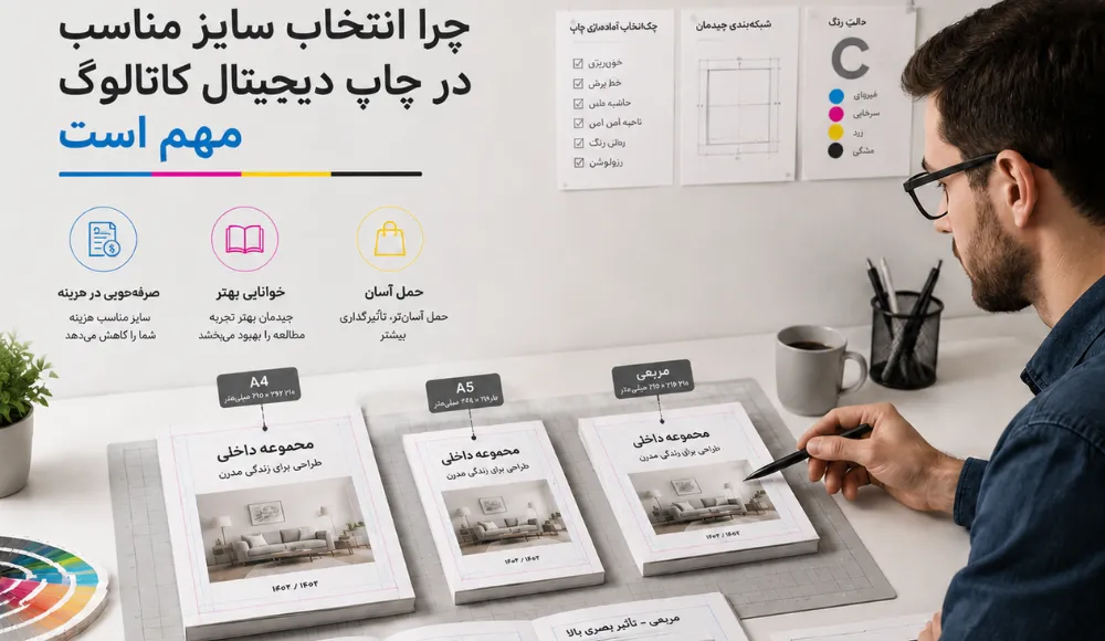 چرا انتخاب ابعاد مناسب کاتالوگ اهمیت دارد؟