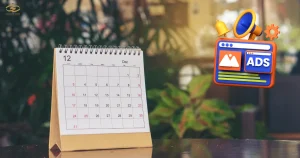 ترکیب تقویم رومیزی با تبلیغات دیگر
