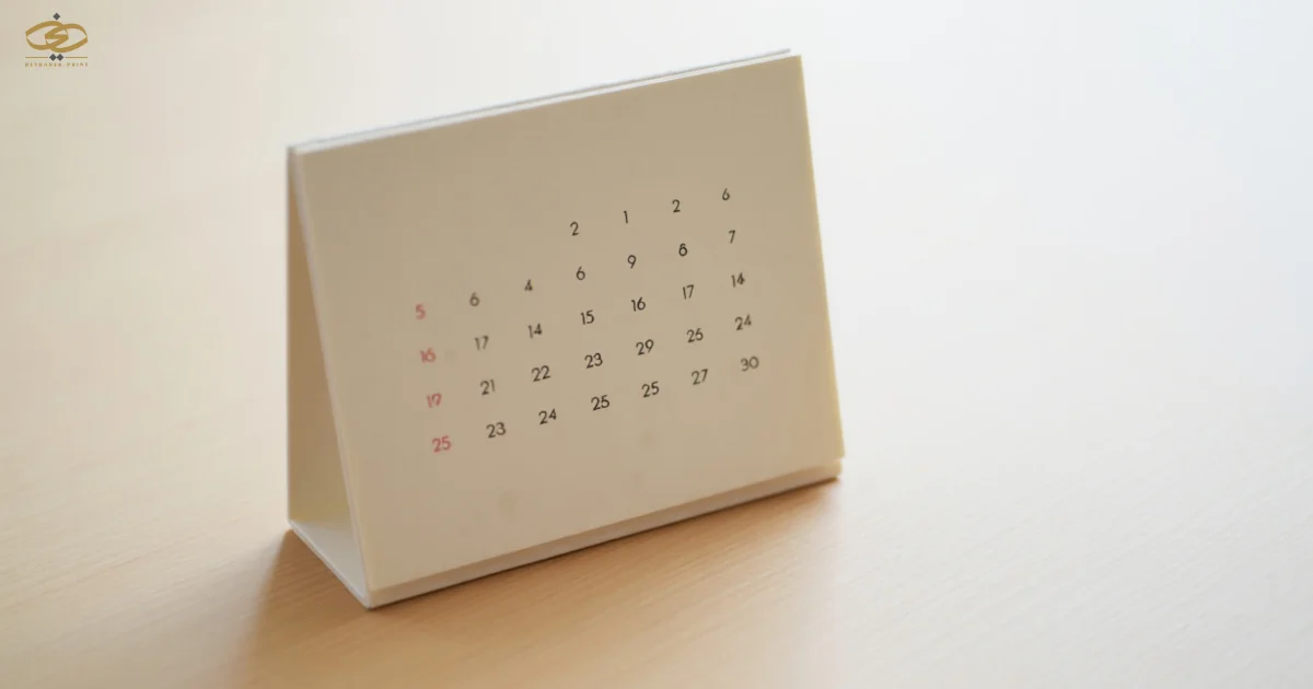 چاپ تقویم رومیزی اختصاصی